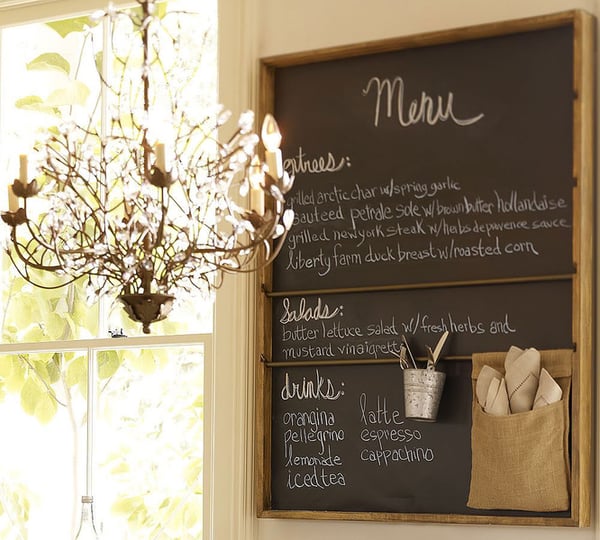 Selvklæbende udklipsholder Blackboard 200x45cm