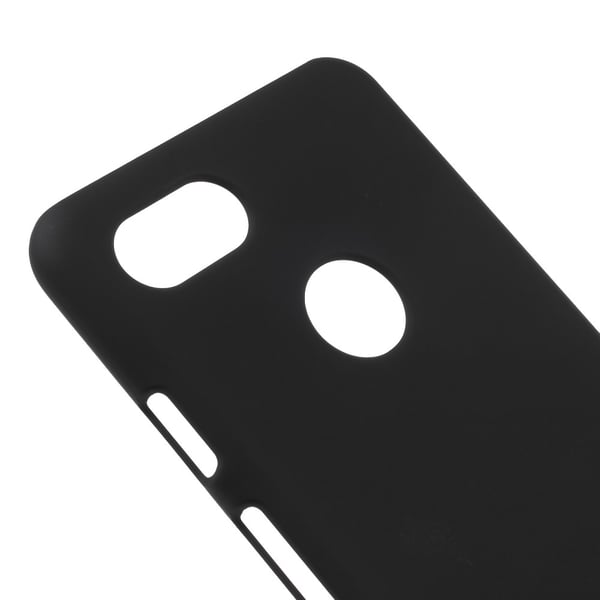 Gummibelagt hård plastikcover til Google Pixel 3 - Sort
