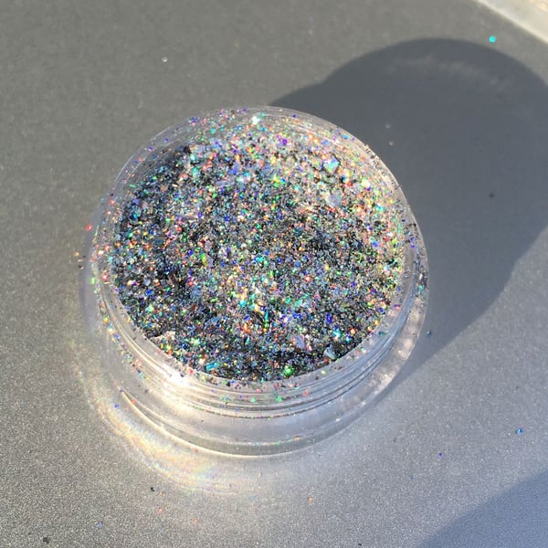 Galaxy holo -hiutaleet - hopea
