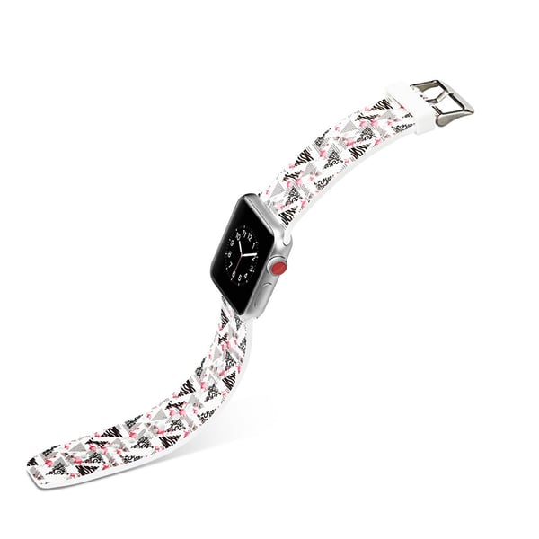 Silikon klokkerem til Apple Watch 4 40mm, 3/2/1 38mm - Flamingo