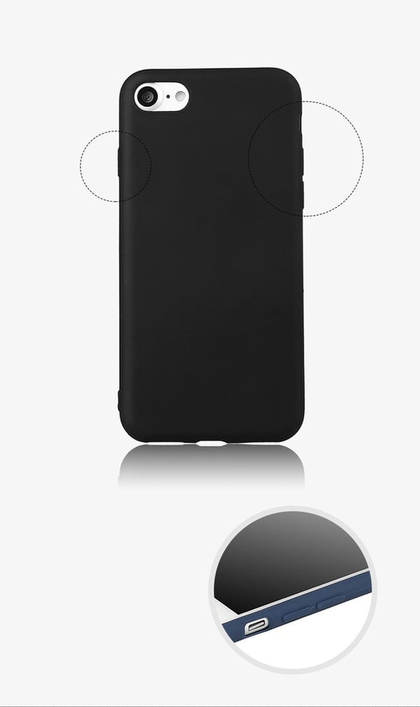 SKALO iPhone 7/8 Ultraohut TPU-kuori
