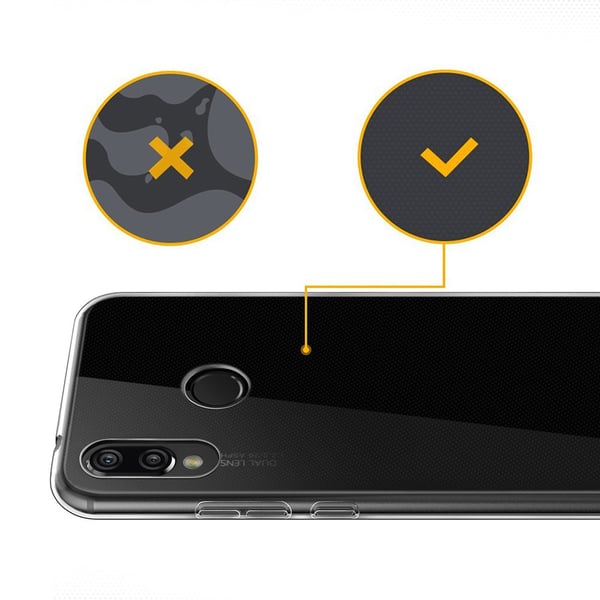 Transparent Silikon TPU-Skal till Huawei P20 Lite