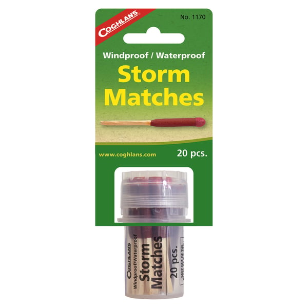 vattensäkra tändstickor, COGHLANS WINDPROOF/ WATERPROOF STORM MATCHES CG1170