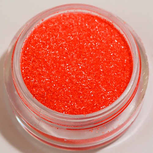Negleglitter - Finkornet - Neonoransje (matt) - 8ml - Glitter