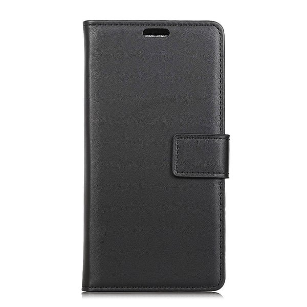 Wallet Stand Læder Beskyttende Telefontaske til Samsung Galaxy S10 - Sort