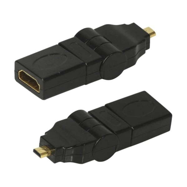 Micro HDMI til HDMI 90 180 Graders Drejelig Vinkeladapter
