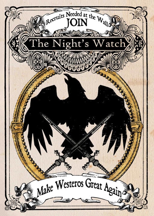 A3 Print - Game Of Thrones - Join The Night's Watch