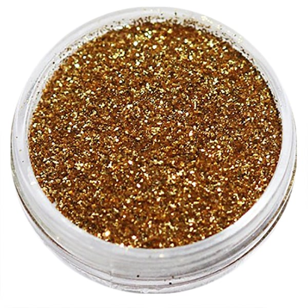 Negleglitter - Finkornet - Gyldenbrun - 8ml - Glitter