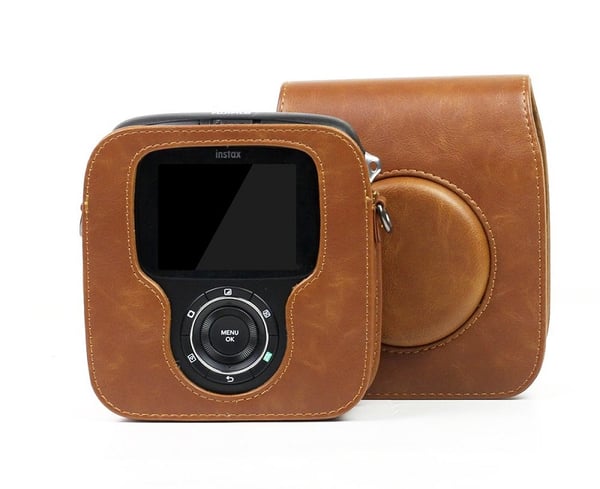 Kameraveske i PU-skinn for Fujifilm Instax SQ10 - Brun