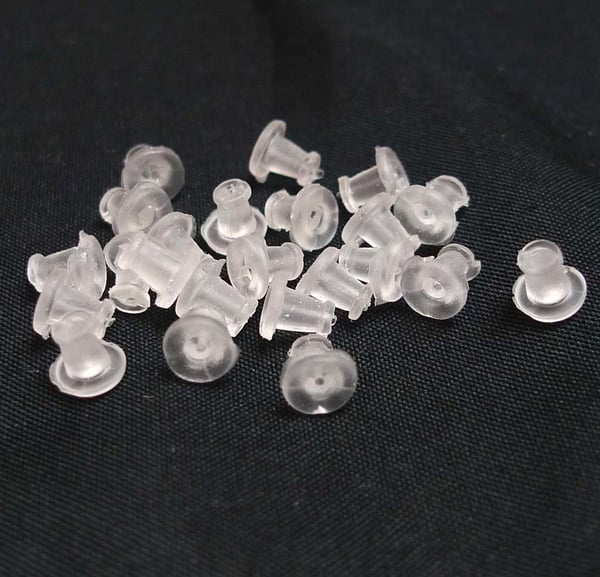 Bakstycken för örhängen av latex 10-pack