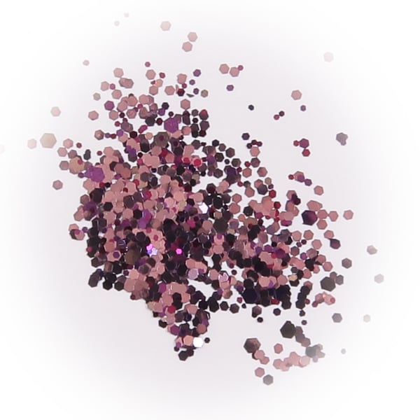Negleglitter - Mix - Lilla blomst - 8ml - Glitter