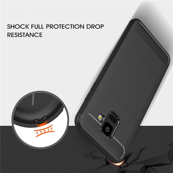 Stöttåligt Armor Carbon TPU-skal Samsung A6+ 2018