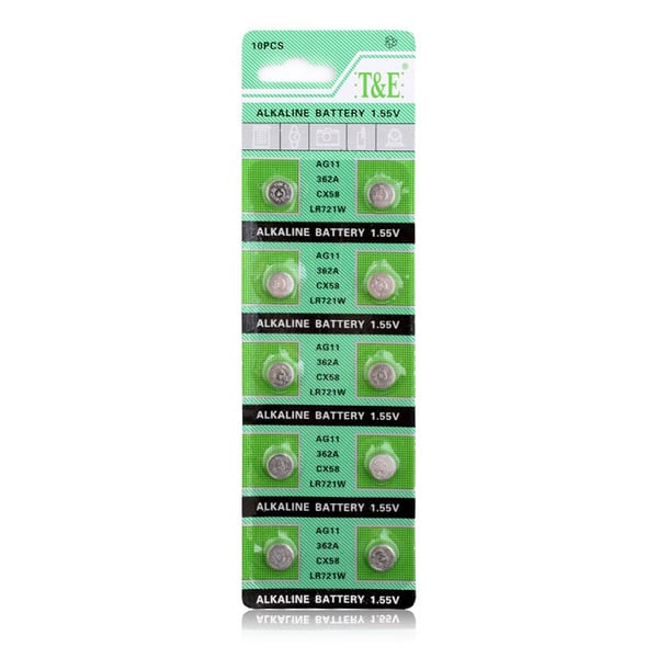 Alkalisk Knappcellbatteri SR58 / V362 / AG11 Storpack