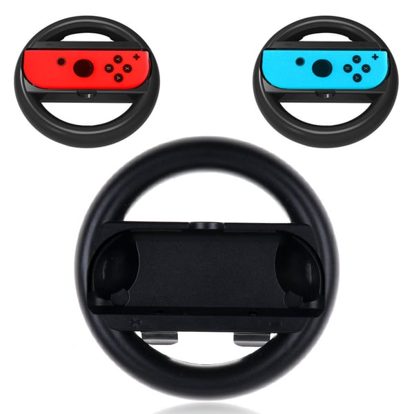 Musta Joy-Con-pyörä 2kpl Yhteensopiva kanssa Nintendo Switchille