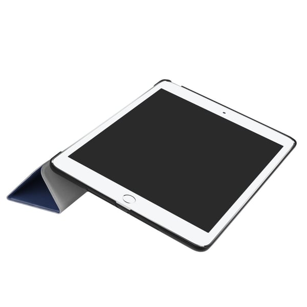 iPad 9.7" (2017/2018) Slim Fit Trifoldbart deksel - Mørkeblå