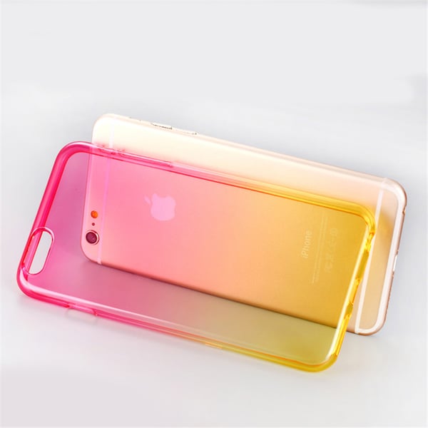 Gradient färgade Silikon TPU-Skal till iPhone 6/6S - Olika färger