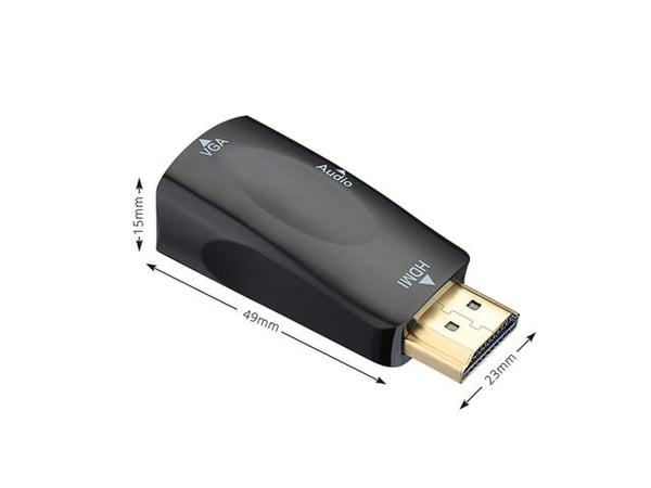 HDMI til VGA med Audio Input - Mini