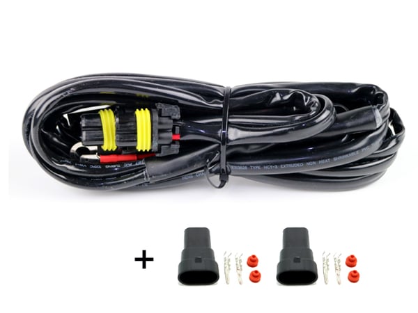 Kabelsats 80A 2x reläkabel strömkabel Xenon / ledramp arbetsljus