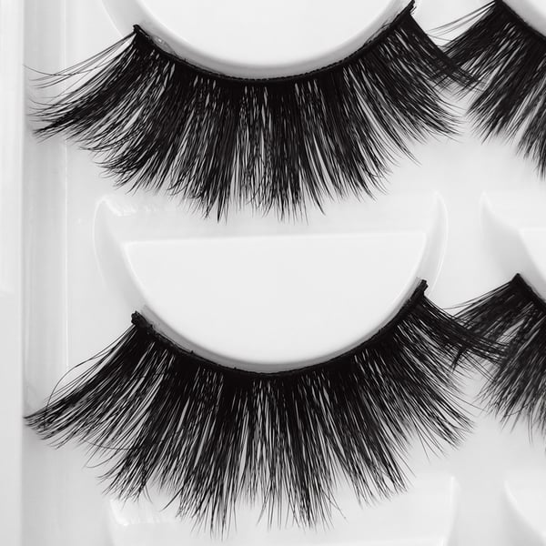 5 par falske øyevipper - 3D faux mink - G703