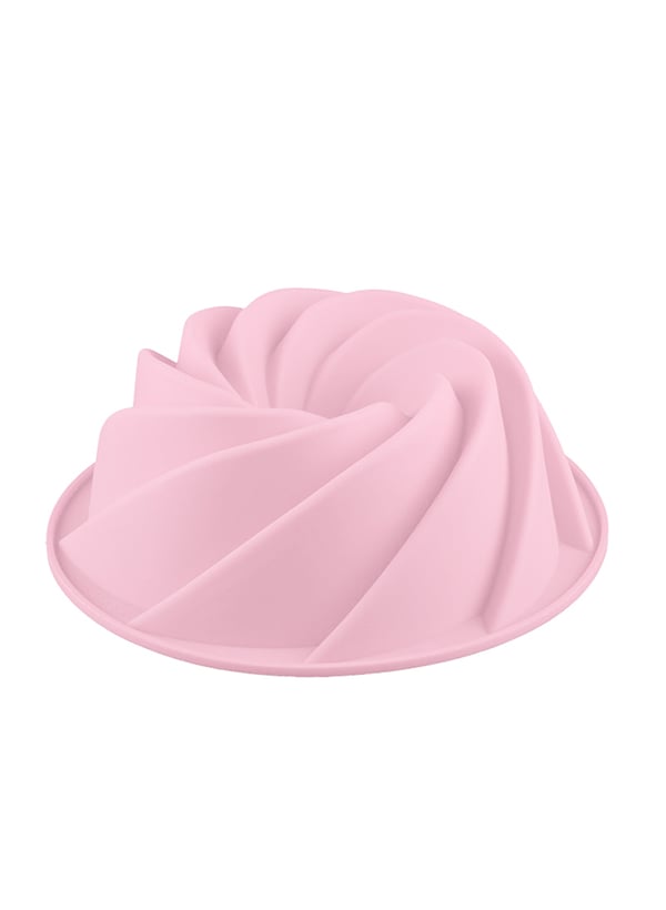 Spiral Bakform Sockerkaksform Silikonform Tårtform Lila/Röd