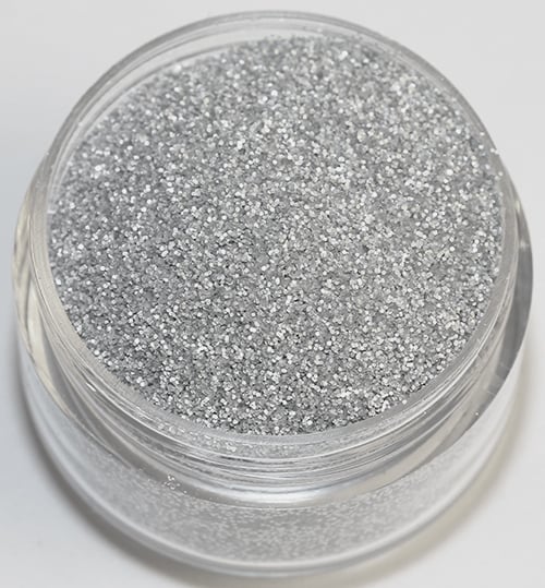 Negleglitter - Finkornet - Sølvmatt - 8ml - Glitter