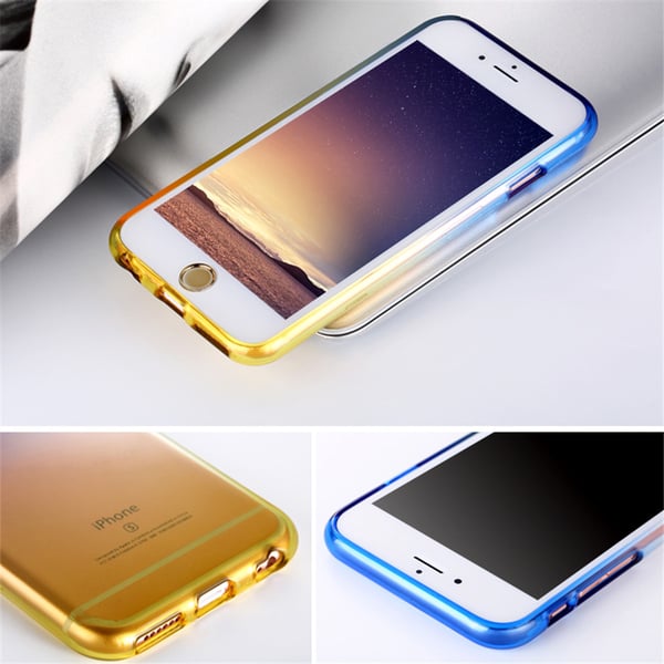Gradient färgade Silikon TPU-Skal till iPhone 6/6S - Olika färger