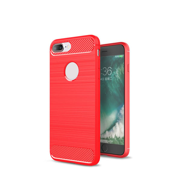 SKALO iPhone 7/8 Plus Armor Carbon Iskunkestävä TPU suojakuori