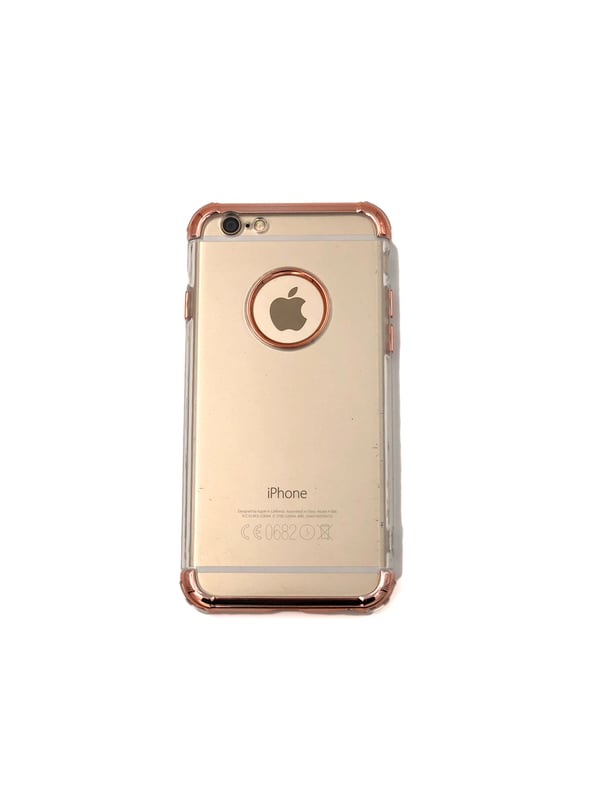 Extra tåligt design silikonskal | färgade kanter iPhone 6/6S