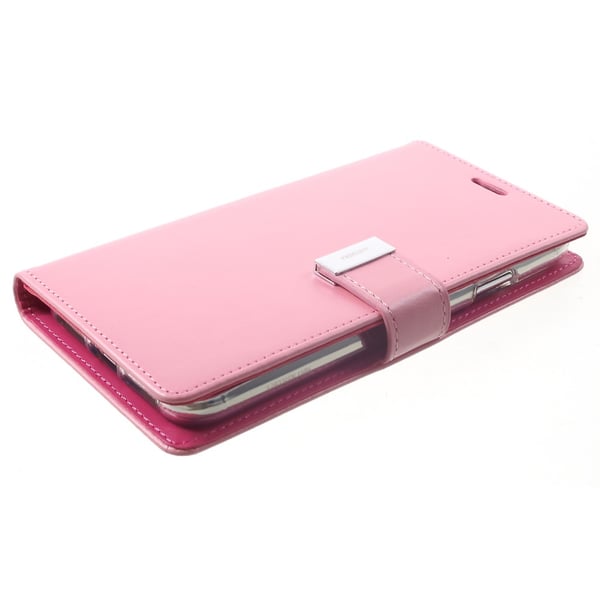Mercury GOOSPERY Rich Diary til iPhone XS Max - Rosa