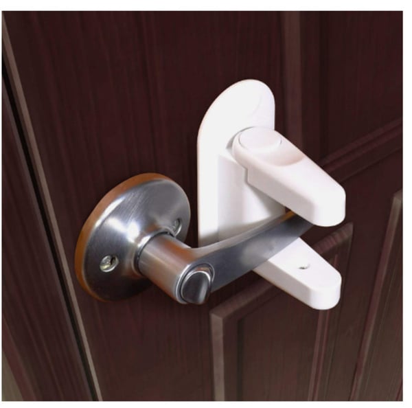 Dørstopper for Barn - Låser Håndtak / Dør - Sikkerhet - 2-Pack
