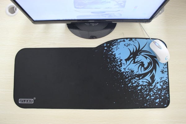 XXL Dragon mønstret E-sport tastatur musemåtte, størrelse: 73 cm x 33/28 cm