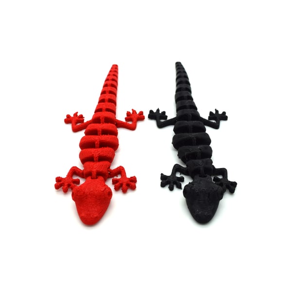 2x Lizard fleksibel halloween skrig dekoration blød