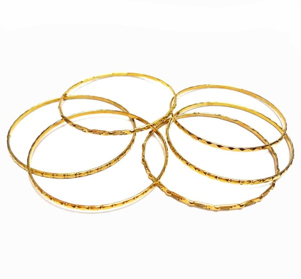 Guldpläterade Armband 6-pack