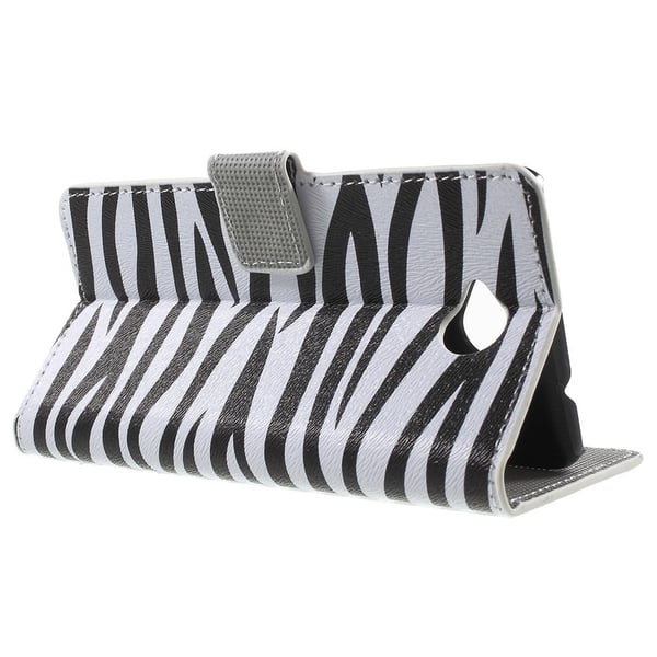 Microsoft Lumia 650 Lommebok - cover - Zebra