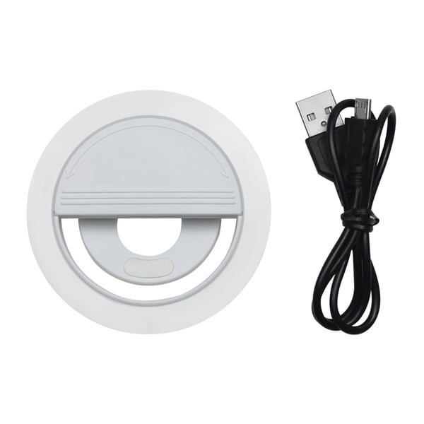 Selfie-lampe / LED-lampe, 3 lysmoduser, Universal, Oppladbar