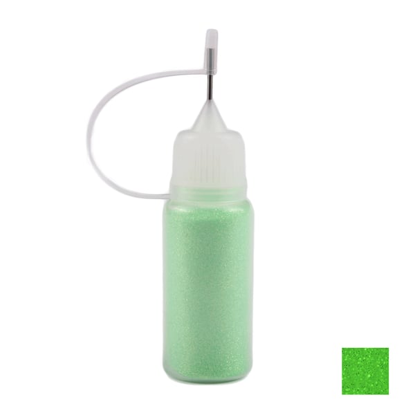 Negleglitter - Havfrue i pufflaske - Grøn - 10ml - Glitter