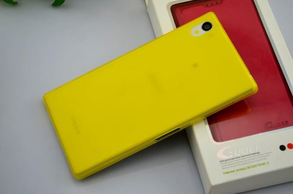 Sony Xperia Z1 L39h Skydd Skal Case Gul
