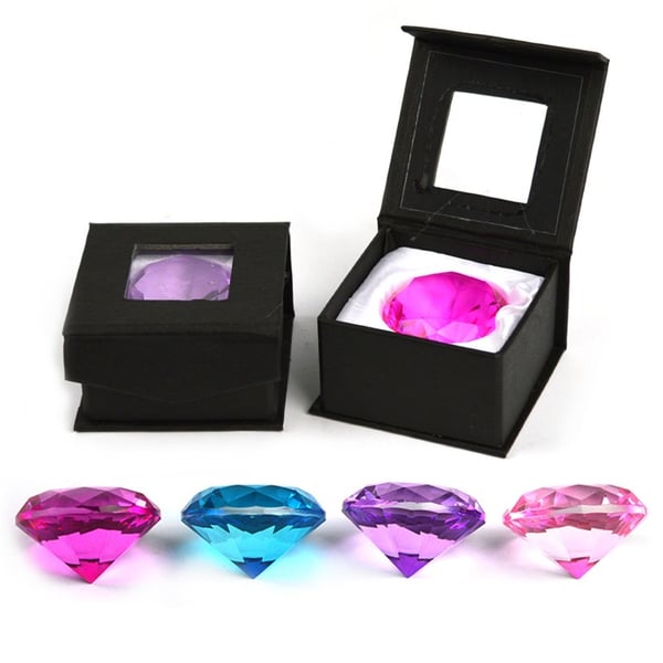 Diamant 50 mm Mørk pink