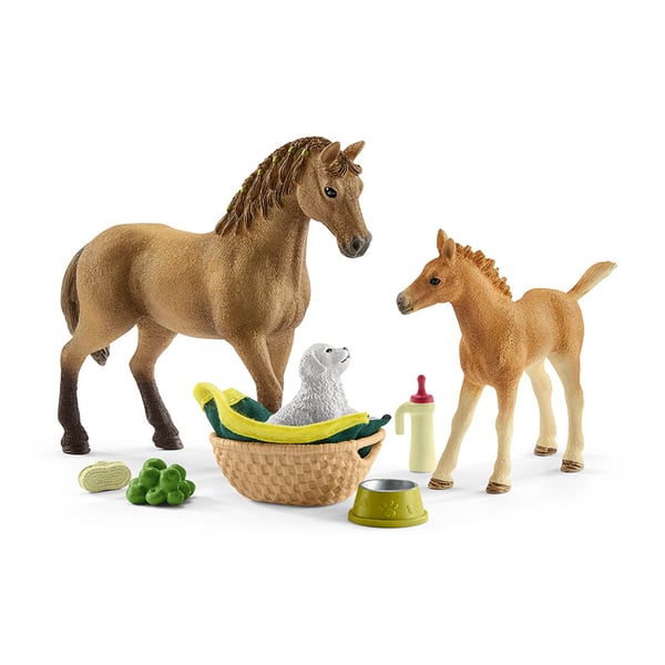 Schleich Sarahin vauvaeläinten hoito 42432