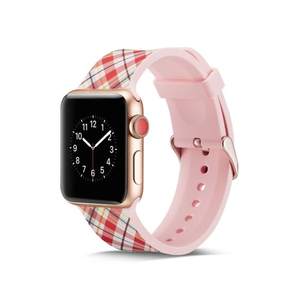 Silikon klokkerem til Apple Watch 4 44mm, 3/2/1 42mm - gitter