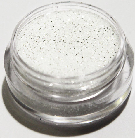 Negleglitter - Finkornet - Hvid is - 8ml - Glitter
