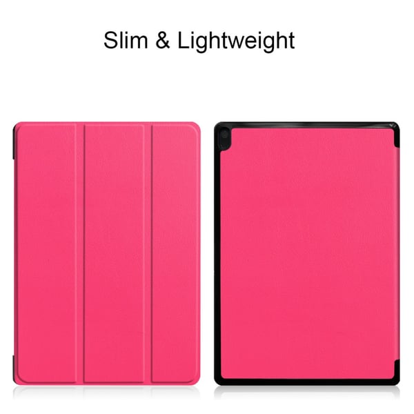 Tredobbelt standcover til Lenovo Tab E10 - Rose