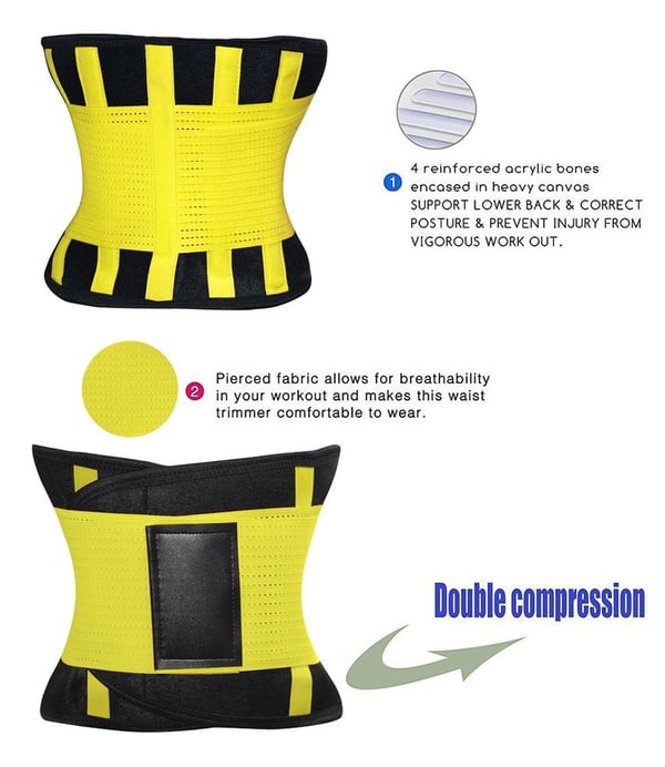 Waist Trainer - XXL - Gul