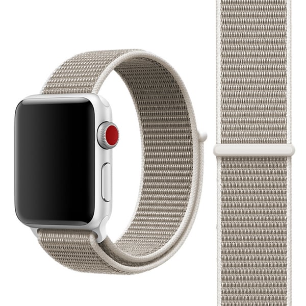 För Apple Watch 42mm Nylon Loop med kardborreknäppning