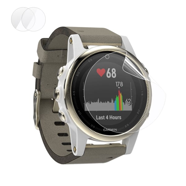 2 - pack HAT PRINCE Garmin Fenix 5S Soft Nano Super Skjermbeskyttere