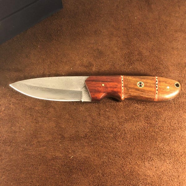 Håndlavet jagtkniv Damaskus