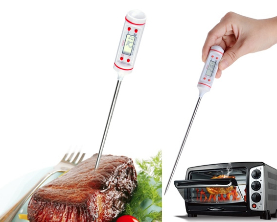 Grilli/paistilämpömittari LCD-näytöllä