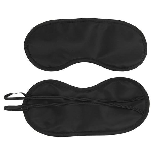 Sovemaske med Elastiske Bånd, Sort