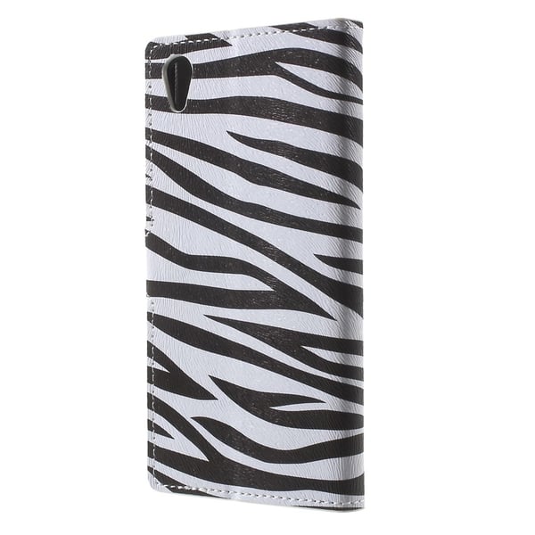 Sony Xperia Z5 Lompakkokotelo Zebra Stripes