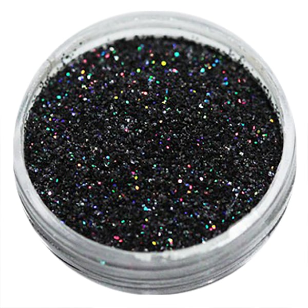 Kynsien glitter - Hienorakeinen - Musta sateenkaari - 8ml - Glitter